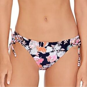 Raisins Women's Juniors' Size S Printed Sweet Side-Tie Bikini Bottom New XL